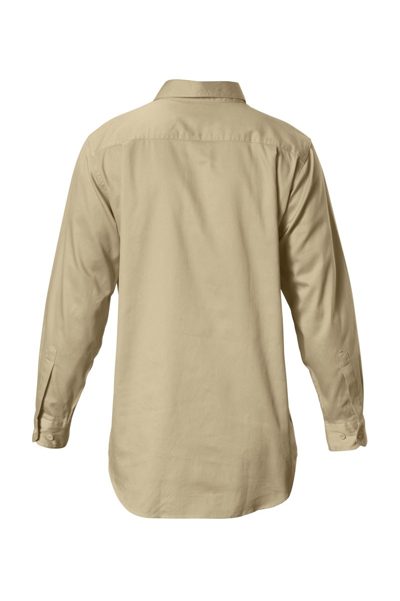 247TAN Premium Long Sleeve Twill Work Shirt with Snap Front